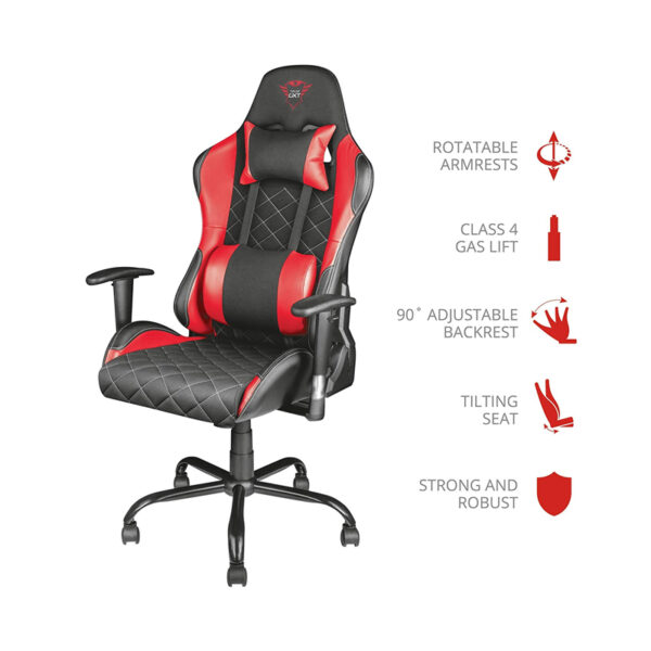 SILLA GAMING TRUST GXT707R RED US 349 2