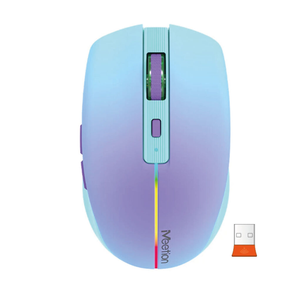 Em Load Mouse Mouse Inalámbrico BTM002 MEETION Violeta — NETPC